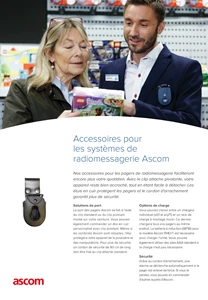 Fiche accessoires de radiomessagerie Ascom